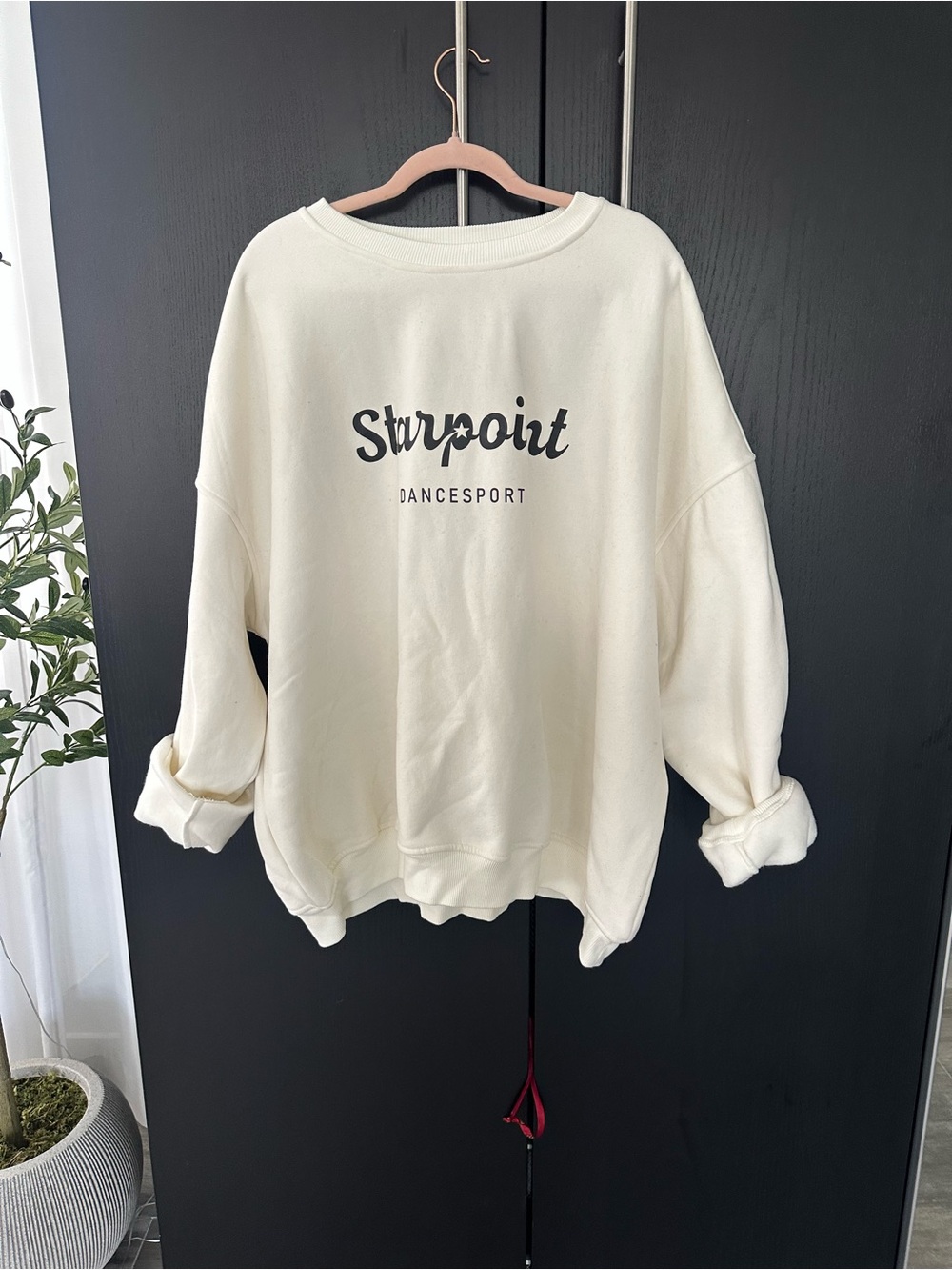 Cream Logo Pullover Sweatshirt